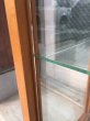 画像7: 1940'S 50'S　WADDELL　木製枠 ガラス ショーケース　展示ケース　DISPLAY CASE　SHOWCASE　ディスプレー ケース　ミラー　シャドーBOX　鏡　ウッド　鍵付　店舗什器　アンティーク　ビンテージ (7)