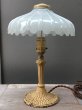 画像2: ビクトリアン　1920'S 30'S　テーブルランプ　ヘヴィーミルクガラスシェード　1灯　装飾　アイアン　アンティーク　ビンテージ (2)
