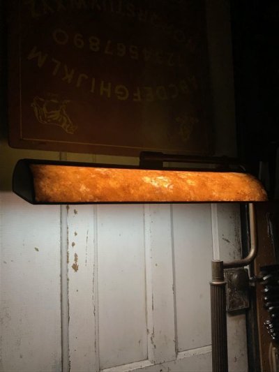 画像3: 1940'S 50'S　フロアランプ　蛍光灯　Fluorescent lamp　マイカシェード　2灯　雲母　アイアン　真鍮　アンティーク　ビンテージ
