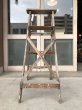 画像3: ウッド　ステップラダー　ラダー　はしご　梯子　木製　脚立　大型　4段　シャビーシック　アンティーク　ビンテージ (3)