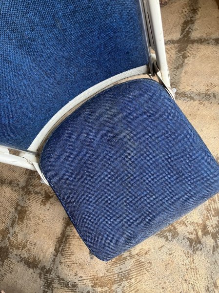 画像20: 1960'S　HEYWOOD WAKEFIELD　フォールディングチェア　ヘイウッド・ウェイクフィールド　ミッドセンチュリー　モダン　モダニズム　スチール　椅子　折りたたみ椅子　EAMES ERA　イームズ　ネルソン　パントン　スペースエイジ　座面少々日ヤケあり　ビンテージ　アンティーク (20)