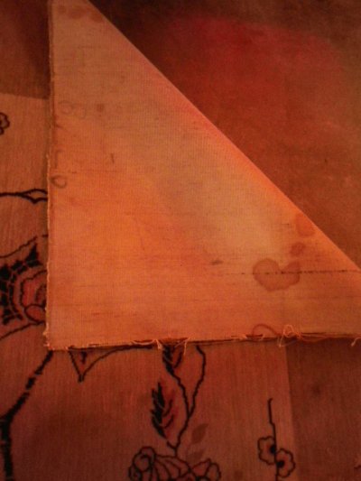 画像1: アンティーク　アーリーセンチュリー　ビクトリアン　絨毯　じゅうたん　巨大　蝶　風景画　ビンテージ