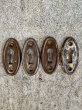 画像4: 1910'S 20'S　アーリセンチュリー　キーホール　keyhole　キープレート　スケルトンキー用　カギ穴プレート　シャビーシック　スチール　ラウンド型　アンティーク　ビンテージ (4)