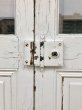 画像9: 1930's 40'S    ガラスドア　ペア　ダブルドア　ケーシング　ドア枠付き　セット    ポーチドア　エントランス　アーチトップ 　ウッド　アンティーク　ビンテージ (9)