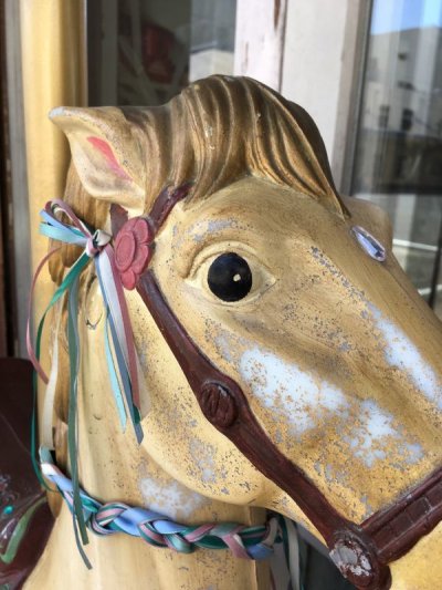 画像1: カルーセルホース　Musical Carousel HORSE　オルゴール　メリーゴーラウンド　メリーゴーランド　キッズトイ　遊園地　サーカス　ディスプレイ　撮影小物　アンティーク　ビンテージ 