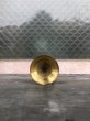 画像9: キャンドルホルダー　トランペットモチーフ　管楽器デザイン　キャンドルスタンド　ろうそく立て　燭台　真鍮　アンティーク　ビンテージ (9)