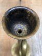 画像8: キャンドルホルダー　トランペットモチーフ　管楽器デザイン　キャンドルスタンド　ろうそく立て　燭台　真鍮　アンティーク　ビンテージ (8)