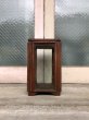 画像6: 1920'S 30'S　小型　木製枠　縦型　４面 ガラス ショーケース　展示ケース　DISPLAY CASE　SHOWCASE　ディスプレー ケース　ウッド　店舗什器　アンティーク　ビンテージ (6)