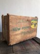 画像1: 1920'S　ウッドボックス　木箱　ニューヨーク　NEW YORK　NECCHI　SEWING MACHINE BOX　ミシン　ソーイングマシーン　アドバタイジング　ストレージボックス　アンティーク　ビンテージ (1)
