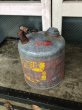 画像1: OLD　ウッドハンドル　小型　携行缶　ガソリン缶　オイル缶　ティン缶　アンティーク　ビンテージ (1)