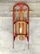 画像3: 1950'S 60'S　WOOD SLED　アイアン　ウッド　木製　橇　ソリ　ローテーブル　ランタンテーブル　ディスプレイ台　アンティーク　ビンテージ (3)
