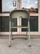 画像4: サムソナイト　SAMSONITE　折り畳み椅子　アイアン　パイプ椅子　1950'S 60’S　フォールディングチェアー　ビンテージ　アンティーク (4)