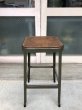 画像2: 1950'S　リオン　リヨン　FACTORY STOOL　industrial　メタルスツール　ミドルハイ スツール　アイアン　LYON AURORA,ILL.　ビンテージ　アンティーク (2)