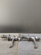 画像4: 1940'S 50'S　水道　蛇口　2本セット　faucet　TAP　水栓　ビンテージプランビング　レバーハンドル　COLD　HOT　真鍮　クロムメッキ　カバード　アンティーク　ビンテージ (4)