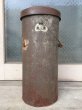 画像5: 1910'S 20'S　ティン缶　アドバタイジング缶　トラッシュカン　ゴミ箱　傘立て　ブリキ　シャビーシック　ウッドハンドル　蓋付　アドバタイジング　アンティーク　ビンテージ (5)