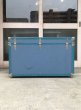 画像5: 1950'S 60'S　スカイブルー　キレイなトランク　LONG LOCK　大型　スーツケース　店舗什器に　アンティーク　ビンテージ (5)