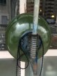 画像5: 1940'S 50'S　カスタムメイド　インダストリアル　スポットライト　1灯　フロアランプ　ポーセリンシェード　ガスステーションランプ　マシーンエイジ　スイベル機構　角度 高さ 変更可　アンティーク　ビンテージ (5)