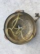 画像12: 1920'S30'S　アールデコ　フラッシュマウント　シーリングライト　3灯　シャンデリア　真鍮　ベアバルブ　ソケットサラウンド　ボールチェーンスイッチ付　ビクトリアン　装飾　アンティーク　ビンテージ (12)