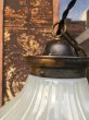 画像15: 1910’S 20'S　アーリーセンチュリー　ビクトリアン　シーリングライト　1灯　エクストラヘヴィー ミルクガラスシェード　真鍮　アンティーク　ビンテージ (15)