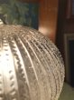 画像3: 1930'S 1940'S　シーリングライト　1灯　リブドクリアガラスシェード　ジェリーフィッシュシェイプ　フラッシュマウント　クロムメッキ　スイッチ付き　アンティーク　ビンテージ (3)