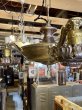 画像10: 1920'S30'S　アールデコ　シーリングライト　パンランプ　3灯　シャンデリア　真鍮　ベアバルブ　スイッチ付　ソケットサラウンド　装飾　アンティーク　ビンテージ (10)