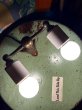 画像1: 1920'S 30’S　インダストリアル　ウォールマウントライト　ポーセリン　アルミ合金　アイアン　真鍮　２灯　レスイズモア　ミニマムライト　シンプルランプ　アンティーク　ビンテージ (1)