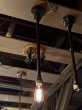 画像5: 1910'S 20'S　アーリーセンチュリー　ペア　2pcs/set.　インダストリアル　シーリングライト　332 F.E.CO. CHICAGO　シンプル　1灯　アイアン　真鍮　銅メッキ　ポーセリンソケット　エクセレントコンディション　アンティーク　ビンテージ (5)