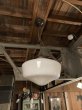 画像14: 1930'S　ミルクガラスシェード　ペンダントランプ　シーリングライト　1灯　スクールハウスシーリング　大型　アーツ＆クラフツ　シャビーシック　スチール　アイアン　アンティーク　ビンテージ (14)