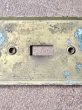 画像6: 1920 30's　スイッチプレート　アメリカ　真鍮　ヘヴィーブラス　1口　トグルスイッチ　BRYANT　無記名　アンティーク　ビンテージ (6)