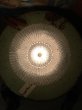 画像8: 1930'S 1940'S　シーリングライト　1灯　リブドクリアガラスシェード　ジェリーフィッシュシェイプ　フラッシュマウント　クロムメッキ　スイッチ付き　アンティーク　ビンテージ (8)