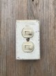 画像9: 1940'S 50'S　LEVITON　アメリカ製　２口　レバースイッチ　スナップスイッチ　プレート付き　壁スイッチ　ベークライト　スチール　アンティーク　ビンテージ (9)