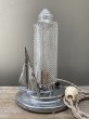 画像8: 1930'S 40'S　アールデコ　マイアミモダン　フロリダ デコ　マシーンエイジ　ヨット　マリンシップ　ロケット　テーブルランプ　1灯　ブリリアント　ガラス　アンティーク　ビンテージ (8)