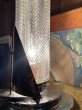画像5: 1930'S 40'S　アールデコ　マイアミモダン　フロリダ デコ　マシーンエイジ　ヨット　マリンシップ　ロケット　テーブルランプ　1灯　ブリリアント　ガラス　アンティーク　ビンテージ (5)