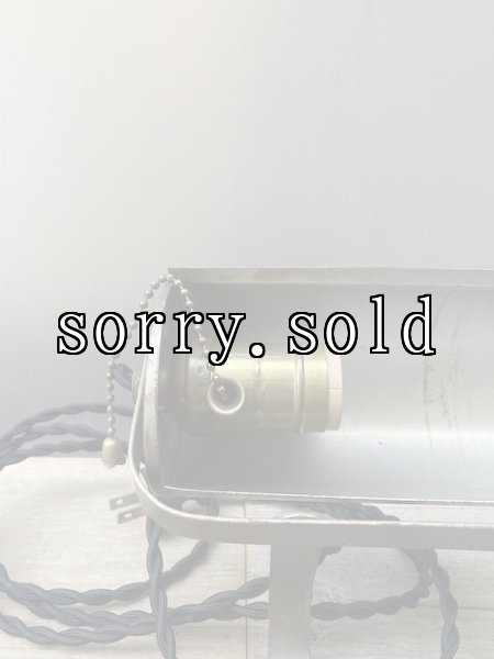 画像11: 1950'S　ピクチャーフレームライト　フックハンギングランプ　メニュー灯　掲示板　レコードジャケット灯　スチール　1灯　首振り　アンティーク　ビンテージ (11)