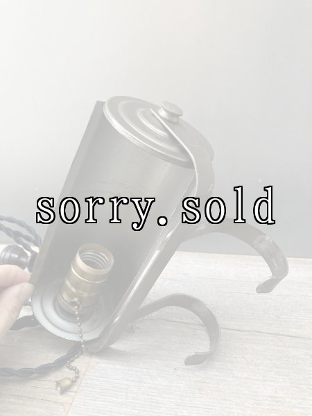 画像8: 1950'S　ピクチャーフレームライト　フックハンギングランプ　メニュー灯　掲示板　レコードジャケット灯　スチール　1灯　首振り　アンティーク　ビンテージ (8)