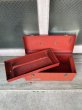 画像14: ツールボックス　RED　やや大型　ミントコンディション　インナートレイ付き　メタルボックス　工具箱　インダストリアル　アンティーク　ビンテージ (14)