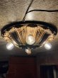 画像2: 1910'S 20'S　アーリーセンチュリー　ビクトリアン　フラッシュマウント 　シーリングライト　鋳物　アルミ合金　ピューター　4灯　ヴィクトリアン装飾　クラスターランプ　アンティーク　ビンテージ (2)