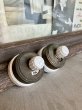 画像1: 1900'S 10'S    アーリーエレクトリック　アメリカ製　サーフェイススイッチ　THE PES MFG.CO　PERKINS　大型　ロータリースイッチ　ターンスイッチ　ON/OFF　ブラス　ニッケルメッキ　ポーセリン　アンティーク　ビンテージ  (1)