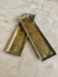 画像10: 1930'S 40'S　PATINA　パティーナ　プッシュプレート　押板　スチール　真鍮メッキ　2pcs/set　２枚セット　アンティークドアに　フロアヒンジドアなどに　ラスティーゴールド　アンティーク　ビンテージ (10)