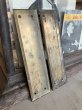 画像9: 1930'S 40'S　PATINA　パティーナ　プッシュプレート　押板　スチール　真鍮メッキ　2pcs/set　２枚セット　アンティークドアに　フロアヒンジドアなどに　ラスティーゴールド　アンティーク　ビンテージ (9)