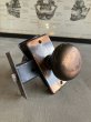 画像1: 1920'S　アーリーセンチュリー　ジャパンカラー　ジャパンドメッキ　銅メッキ　ドアノブ ラッチバック ドアストライク ドアプレート フルセット　スチール　アイアン　ブラス　アンティーク　ビンテージ (1)