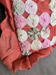 画像12: 1890’S 1900'S 1910'S　ヴィクトリアン　フェザークッション　ハンドメイド　フラワーモチーフ　柄　シルク　レース　フリル　オーガンジー　赤系　アンティーク　ビンテージ　 (12)