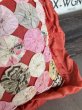 画像10: 1890’S 1900'S 1910'S　ヴィクトリアン　フェザークッション　ハンドメイド　フラワーモチーフ　柄　シルク　レース　フリル　オーガンジー　赤系　アンティーク　ビンテージ　 (10)