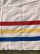 画像13: 1950'S　J.C.PENNY CO.Inc　Golden Down　ALL WOOL BLANKET　ペニーズ　J.C.ペニー　ウール ブランケット　マルチカラー　ストライプ　キャンプ　アウトドア　ハドソンベイ風　アンティーク　ビンテージ (13)