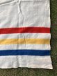 画像14: 1950'S　J.C.PENNY CO.Inc　Golden Down　ALL WOOL BLANKET　ペニーズ　J.C.ペニー　ウール ブランケット　マルチカラー　ストライプ　キャンプ　アウトドア　ハドソンベイ風　アンティーク　ビンテージ (14)