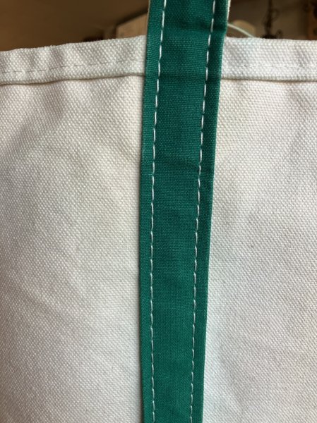 画像7: 1980’s 90'S　L.L.BEAN　Vintage　Boat and Tote　モノグラム　ボートアンドトート　エルエルビーン　L.L.ビーン　ビーントート　ショートハンドル ラージ　LARGE　アメリカ製　MADE IN USA　グッドコンディション　GREEN　2色タグ　帆布　ビンテージ (7)