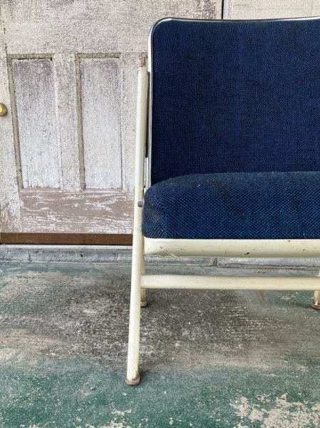 画像13: 1960'S　HEYWOOD WAKEFIELD　フォールディングチェア　ヘイウッド・ウェイクフィールド　ミッドセンチュリー　モダン　モダニズム　スチール　椅子　折りたたみ椅子　EAMES ERA　イームズ　ネルソン　パントン　スペースエイジ　少々難あり　ビンテージ　アンティーク (13)