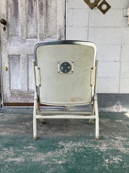 画像5: 1960'S　HEYWOOD WAKEFIELD　フォールディングチェア　ヘイウッド・ウェイクフィールド　ミッドセンチュリー　モダン　モダニズム　スチール　椅子　折りたたみ椅子　EAMES ERA　イームズ　ネルソン　パントン　スペースエイジ　少々難あり　ビンテージ　アンティーク (5)