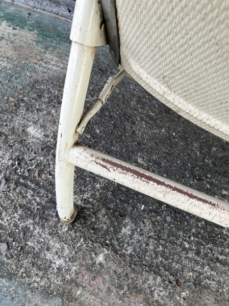 画像12: 1960'S　HEYWOOD WAKEFIELD　フォールディングチェア　ヘイウッド・ウェイクフィールド　ミッドセンチュリー　モダン　モダニズム　スチール　椅子　折りたたみ椅子　EAMES ERA　イームズ　ネルソン　パントン　スペースエイジ　座面少々日ヤケあり　ビンテージ　アンティーク (12)