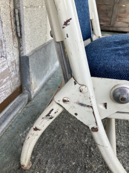 画像11: 1960'S　HEYWOOD WAKEFIELD　フォールディングチェア　ヘイウッド・ウェイクフィールド　ミッドセンチュリー　モダン　モダニズム　スチール　椅子　折りたたみ椅子　EAMES ERA　イームズ　ネルソン　パントン　スペースエイジ　座面少々日ヤケあり　ビンテージ　アンティーク (11)